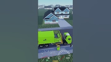 GFL Mack LEU Heil Python SL on Garbage #shorts #garbagetruck #sideloader #mack #GFL #roblox