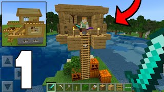 Craft Box Game Tree - Survival Gameplay part 1 (NEW GAME) screenshot 4