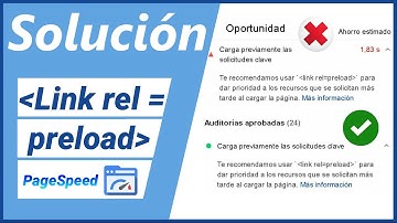 Solución Precarga de recursos "link rel=preload" de Pagespeed sin PLUGINS