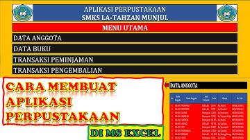 CARA MUDAH MEMBUAT APLIKASI PERPUSTAKAAN DI MS EXCEL