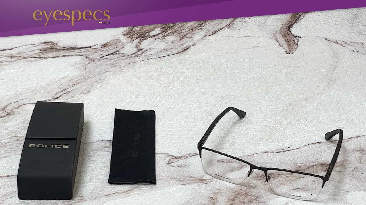 Police Eyeglasses Model- VPL884 Color-0531 Black