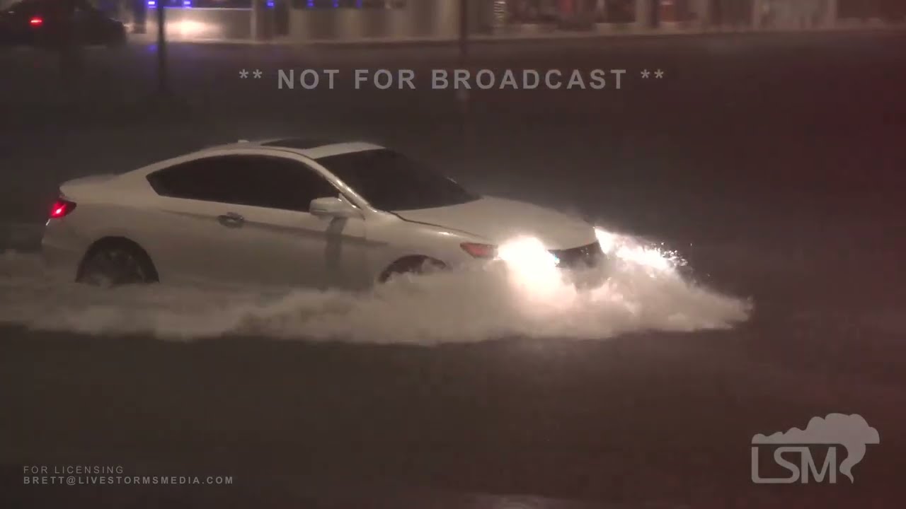 07-09-2023 Oklahoma City, OK - High Winds - Hail - Significant Flash Flooding - Vehicles Stalled