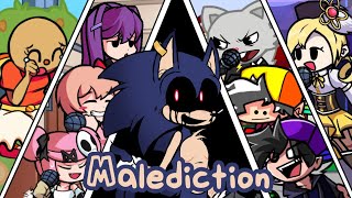 Fnf Vs Sonic Exe 3.0 Malediction But Every Turn A Different Characters Sings