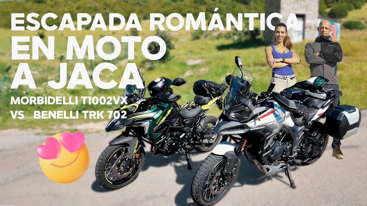 ¿Viajar en moto en pareja?  Morbidelli T1002VX vs Benelli TRK 702 😍🏍️