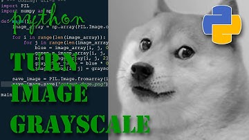 Python How to convert an image to grayscale with Numpy and PIL