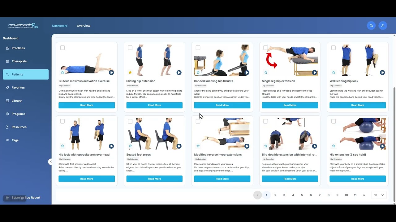 Home Exercise Program Library Tutorial - YouTube