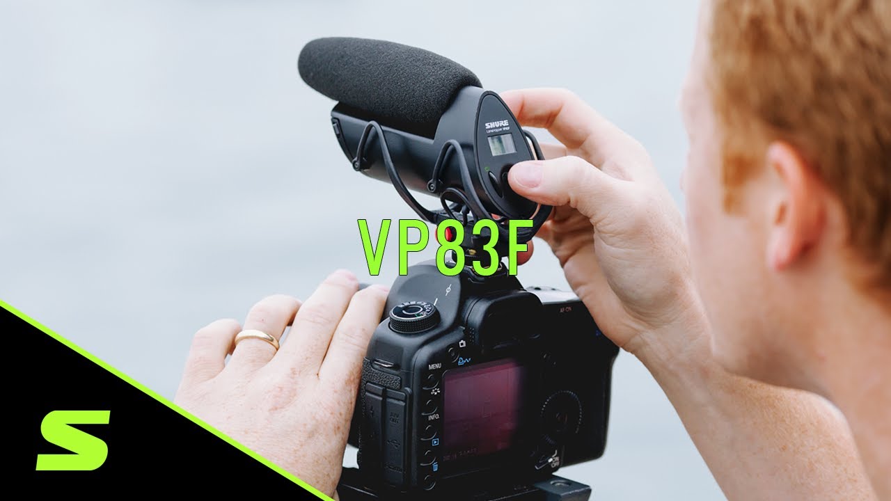 VP83F Micrófono de condensador supercardioide con sistema LensHopper para instalación en cámara DSLR