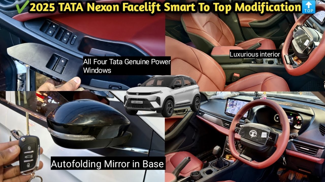 ✅ 2025 Tata Nexon Smart Plus To Fearless Modification✅ Nexon Smart interior Modified✅ Nexon Modified