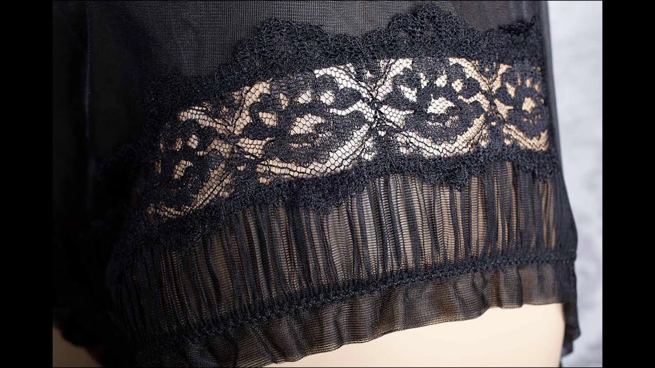 1960s Scotch Wool Shop black nylon bubble knickers...