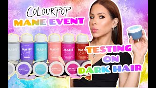 COLOURPOP MANE EVENT HAIR TINT &amp; CONDITIONER | REVIEW + TESTING ON DARK HAIR