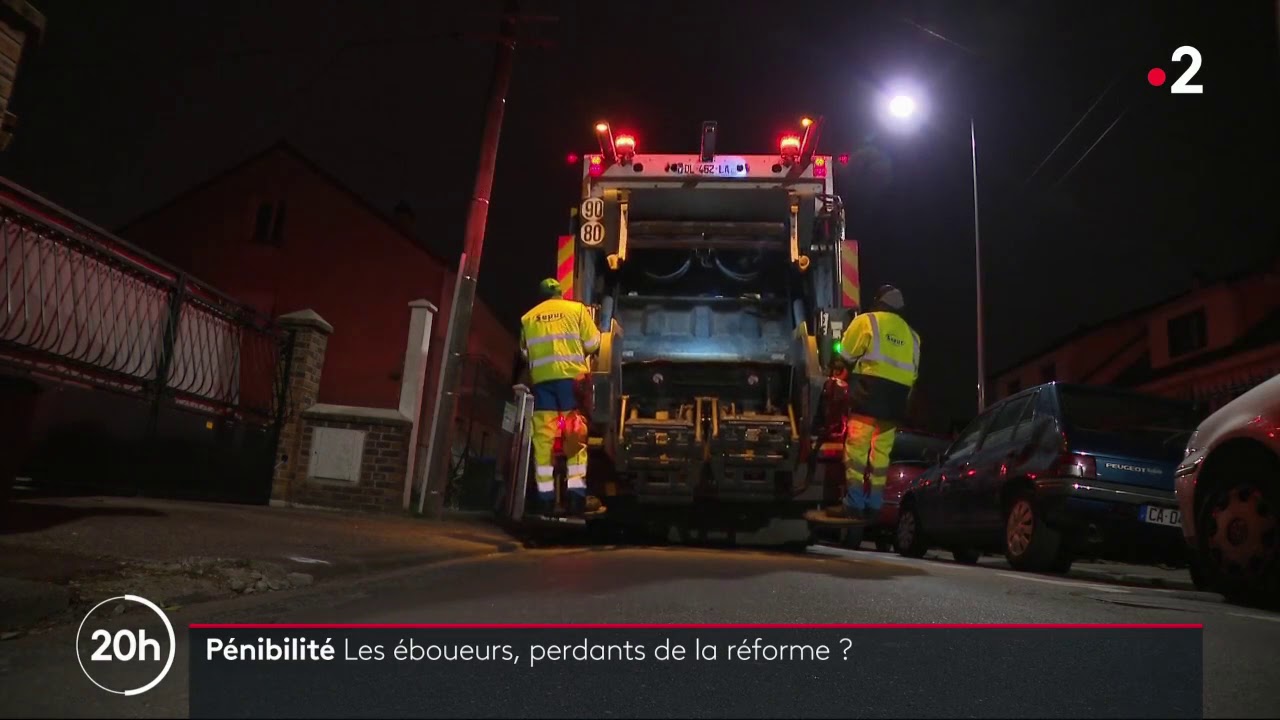 JRI - Pénibilité du métier d'éboueur - JT 20h France 2 du 13 février 2020