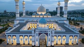 New mosque in Dushanbe. Новая мечеть в Душанбе очень красиво