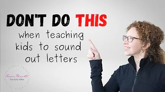 The biggest mistake parents make when teaching kids to sound out letters.