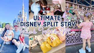 ULTIMATE Disney World Pack With Me | Disney World Split Stay Packing