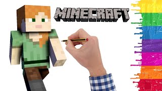 Minecraft Alex nasıl çizilir - Minecraft Alex çizimi