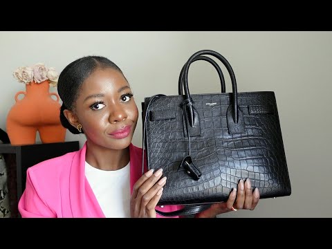 New Designer Handbag Unboxing - Saint Laurent Sac De Jour Croc Effect