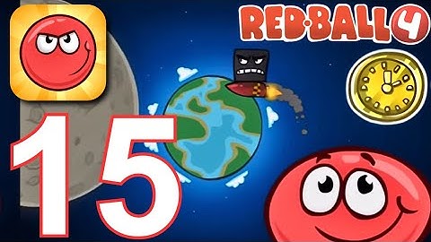 Red Ball 4 - World 04 (All Levels 46-60) Gameplay Walkthrough, Gold Clock (iOS, Android)