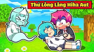 YUMMIE TEST HIHA AUT VILLAGE BY PRETENDING TO BE A GHOST IN MINECRAFT*YUMMIE GHOST 🥰😘
