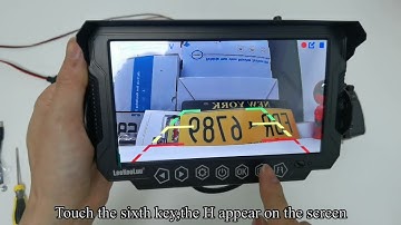 How to adjust DIY guide lines for LeeKooLuu F06 RV Backup Camera system?
