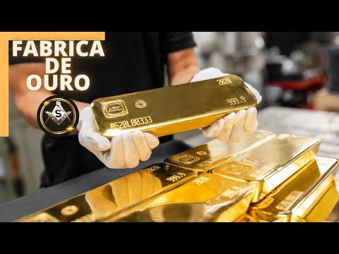 A maior fábrica de ouro puro do mundo. Tecnologia de ouro.