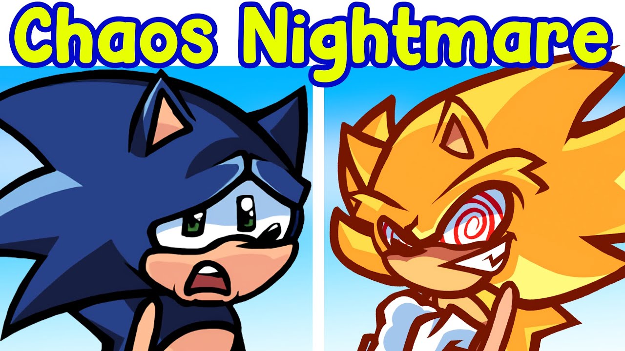 Chaos Nightmare FNF mod play online, Sonic vs Fleetway Friday Night Funkin  unblocked