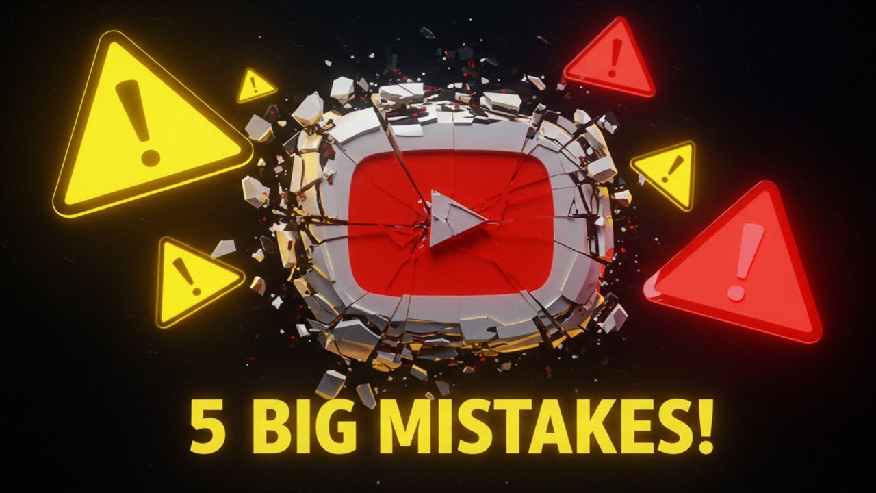#5 Deadly YouTube Mistakes That Stop Monetization