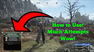 FF7Rebirth: Modded Command Menu Feature Demonstration