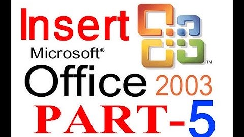 Microsoft Office Word 2003 part- 5 creativelearn