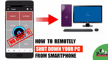 Remotely Shutdown Your PC/Laptop using your Smartphone From Anywhere[No Root]
