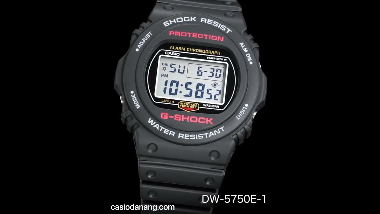 CASIO G-SHOCK DW-5750E-1DR - YouTube