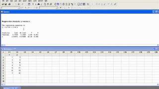Linear Regression Example Minitab