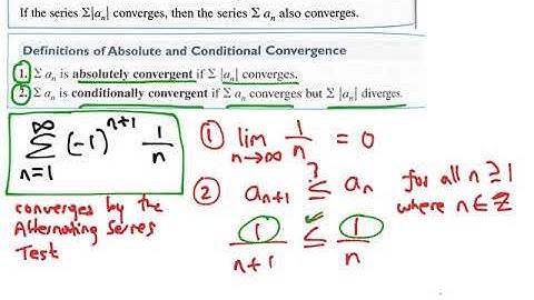 9.5 Lesson 3: Absolute and Conditional Convergence