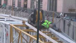 Installing a Tower Crane's guide sheave