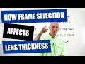 How Frame Selection Affects Lens Thickness - Size AND Shape Matter