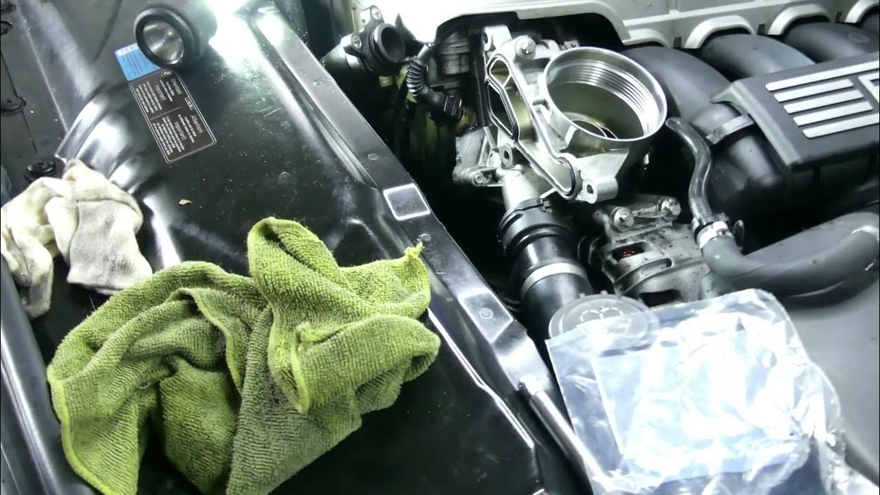 2007 BMW 525I Oil Filter Housing Gasket Replacement Pt 02 - YouTube