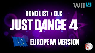 Just Dance 4 - Song List + DLC European Version (PAL) [Wii U]