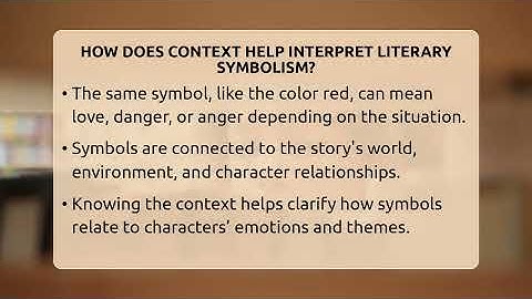 How Does Context Help Interpret Literary Symbolism? - The Prose Path