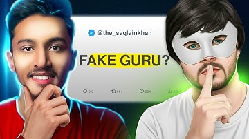 FAKE GURU or GENIUS?  @The_SaqlainKhan  | Masked Mentor 2.0