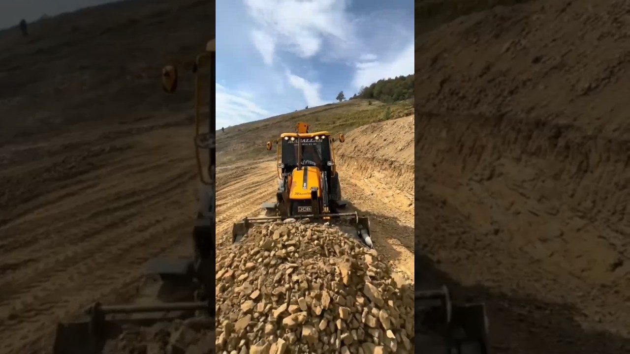 jcb wheel loader working 