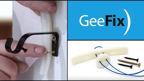 How to fix a curtain rail, or smaller items, onto a cavity wall - GeeFix