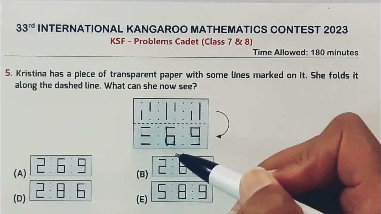 IKMC 2023 Problem 5 Solution International kangaroo Mathematics