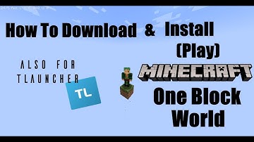 How to Download & Play Minecraft OneBlock World Java 1.19+(also Tlauncher) || MB || @AnshuBisht