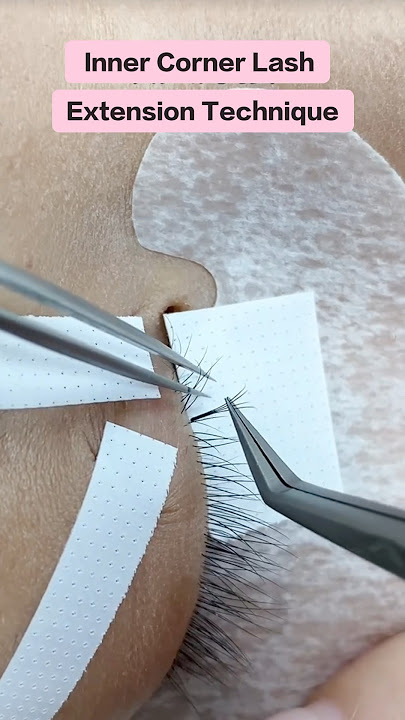 Inner Corner Lash Extension Technique #lashes #eyelashextensions #lashextensions #eyelashes