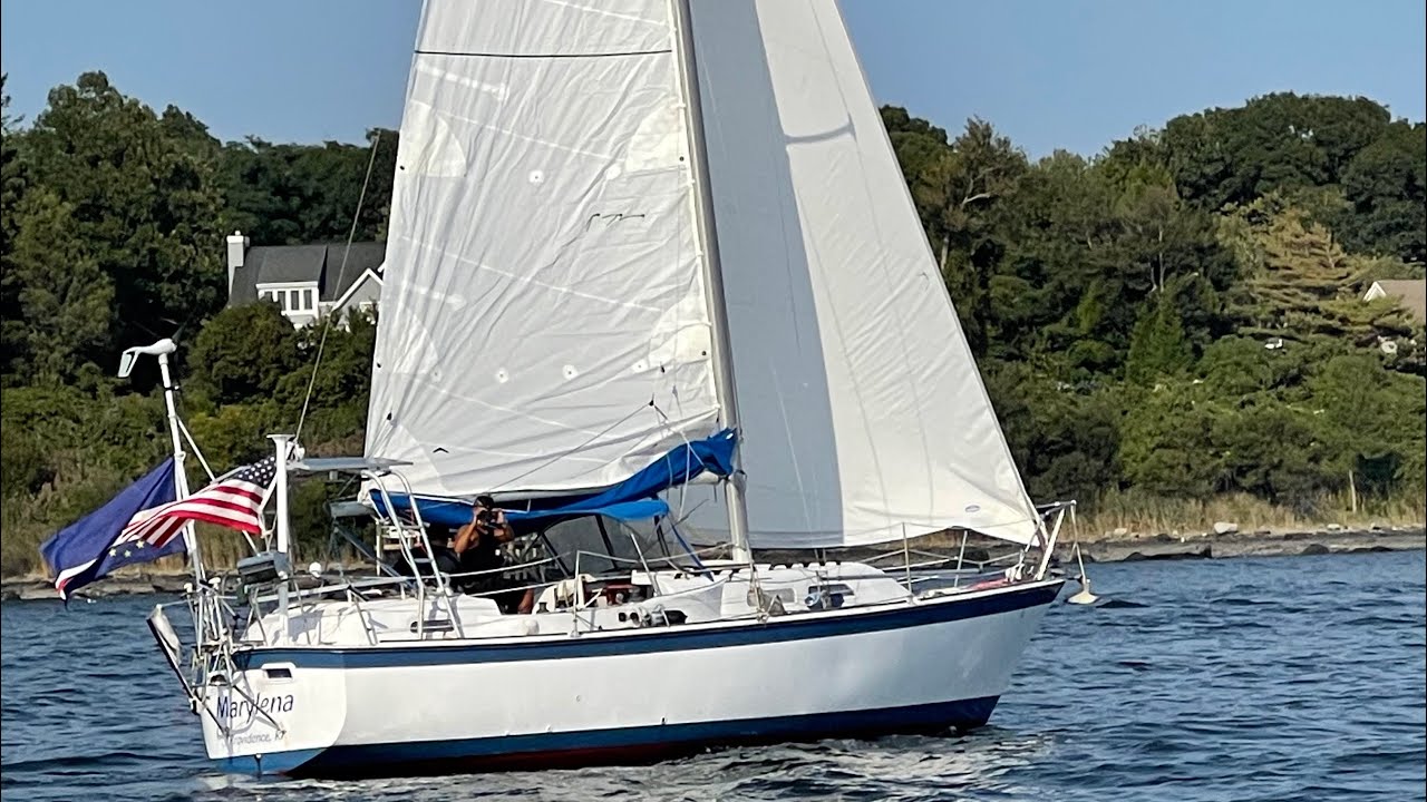Sailing an ODay full sails in light winds (Ep-7)