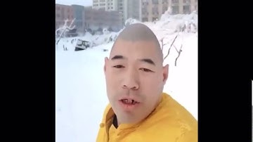 Chinese Eggman Singing in Snow