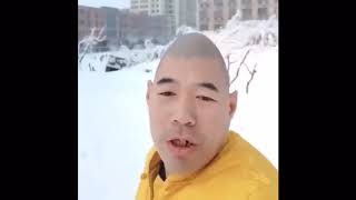 Chinese Eggman Singing in Snow