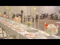 Behind the scenes modern and timeless wedding decor makeover