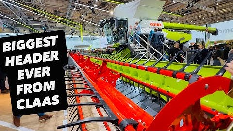  HUGE CLAAS COMBINE DAY 1 AGRITECNICA GERMANY #AnswerAsAPercent 2059