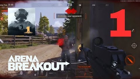 ARENA BREAKOUT Gameplay Walkthrough PART 1 : Most Realistic FPS MOBILE GAME