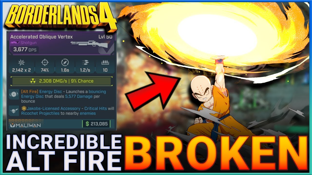 보더랜드 4: 에너지 디스크의 파괴적인 대체 사격 모드 활용법 | Vortex Gaming